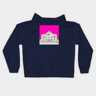 bellas artes x mexico city ecopop architectural portrait monuments Kids Hoodie